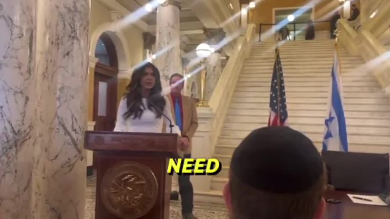 Kristi Noem announces her intent to implement nationwide “anti-semitism” laws.