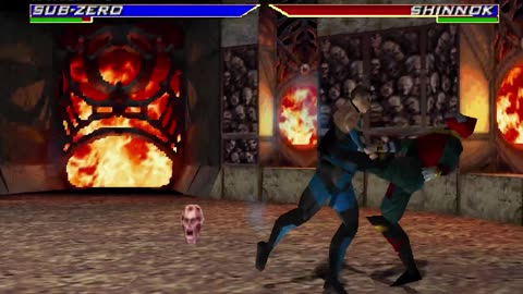 Mortal Kombat 4 - Sub-Zero [Alternate Costume] Playthrough on N64