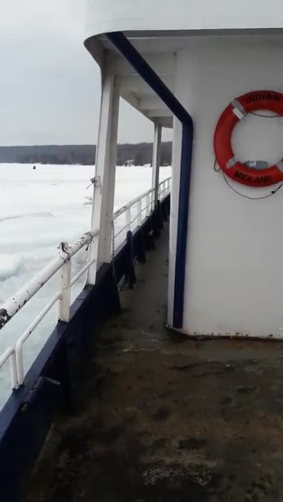Aboard the Indian Maiden Ice Breaker!
