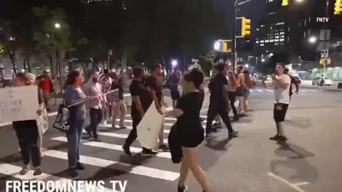 NYC PROTESTERS SHUT DOWN STREETS IN BROOKLYN