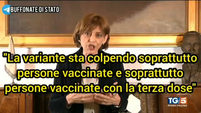 ⚠️💥 UDITE UDITE! TG5, Direttrice ISS: La variante OMICRON colpisce di più vaccinati 3° dose