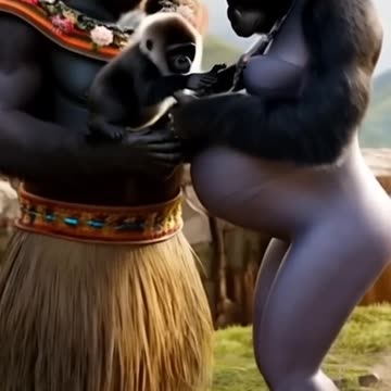 Loving Gorilla Family Amidst Birds Songs #nature #animals #life #love #funny #happy #trending