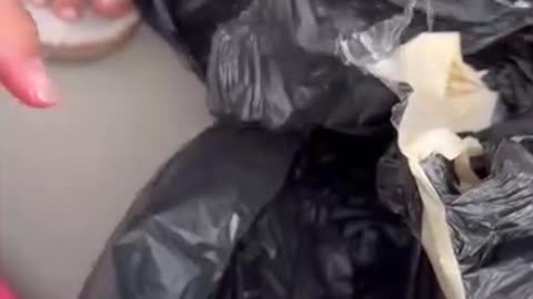He threw trash outside my house and left something inside