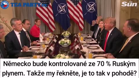 Donald Trump o závislosti Německa na Rusku