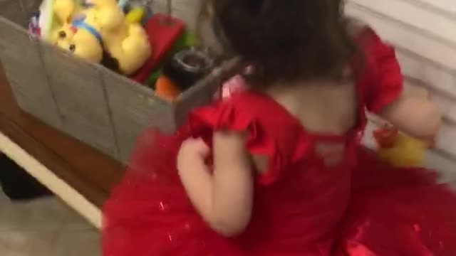 Lady in red