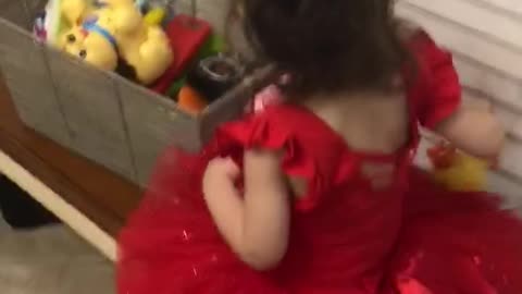 Lady in red