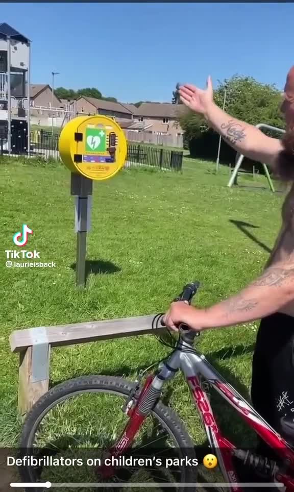 WHY A DEFIBRILLATOR INSTALLED AT A CHILDRENS PARK? - WHAT COULD BE THE REASON?🤔