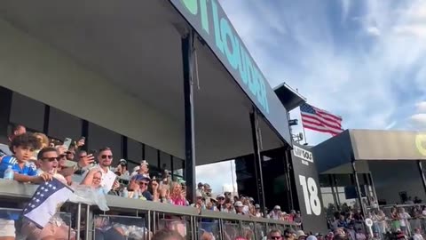 Hear The Crowd Greeting Trump the 47th President