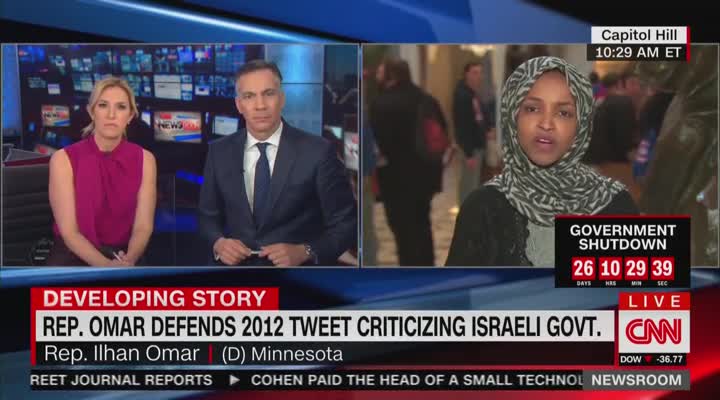 Ilamn Omar defends anti-Israel comments