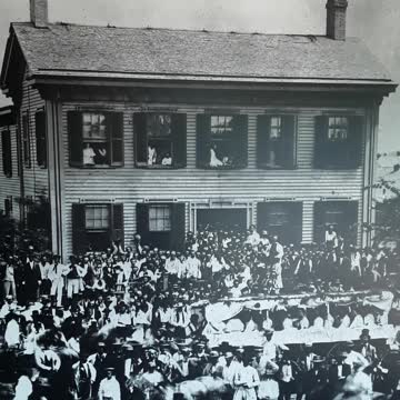 August 8th, 1860 ralley at the Abraham Lincoln house.