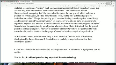 Re: ACSI's "Fact Sheet" on Walter Strickland