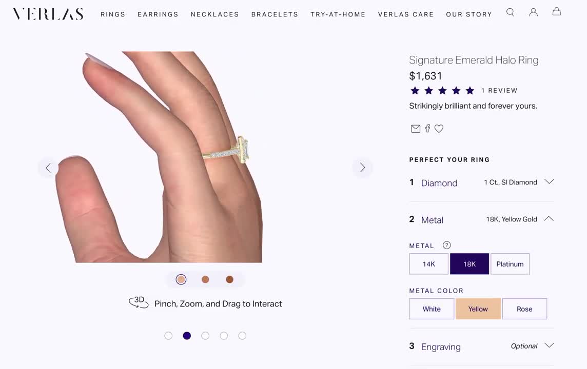 Find the Perfect Halo Engagement Ring from Verlas