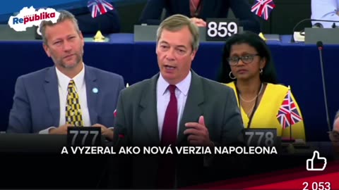 Nigel Farage: EU chce budovat centralizovaný nedemokratický "nový" komunismus