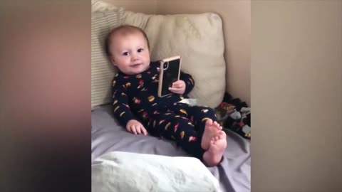 Funny baby dancing video