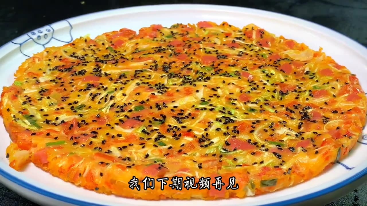 Chinese food recipes, tomato and egg cakes are popular, children call the roll every day, delicious