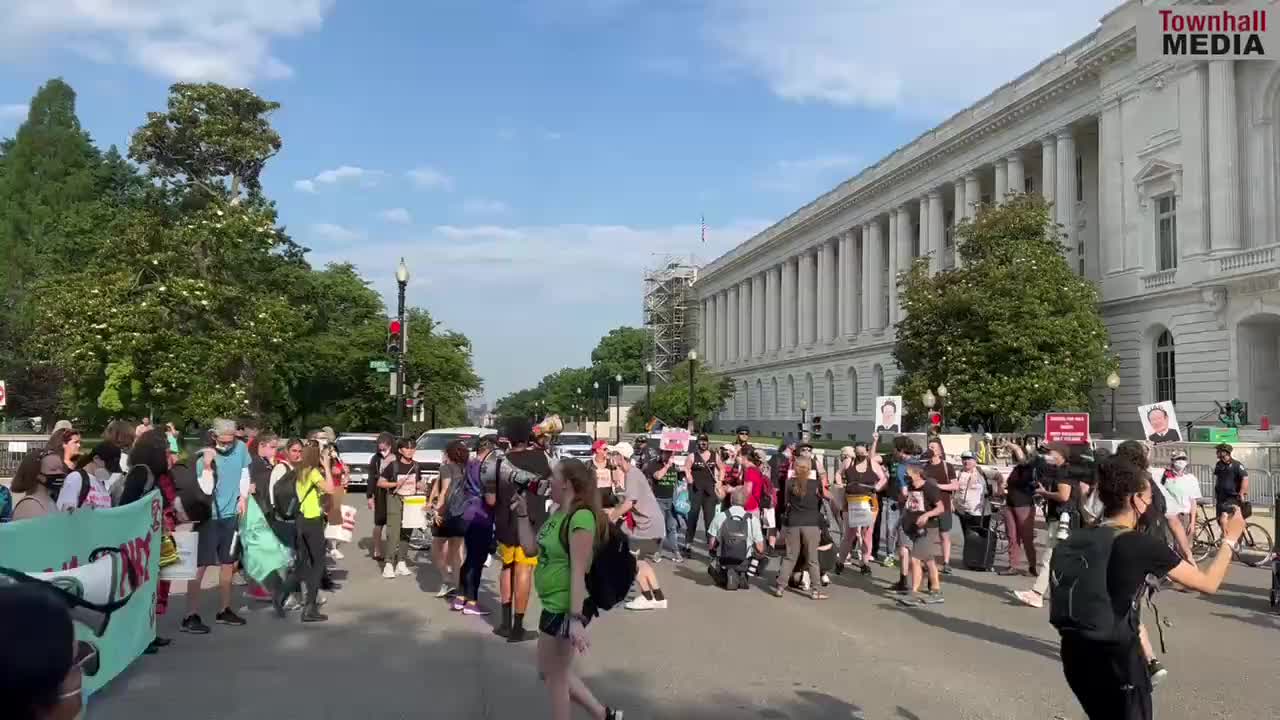 Pro-Abortion Protesters BLOCK The Supreme Court