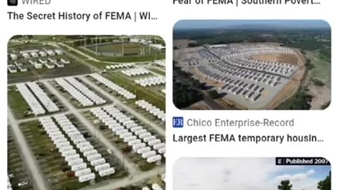 Why is FEMA building concentration camps all over the US?