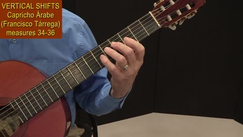 Tech Tip: Vertical Shifts with the Left Hand. Video 8: Capricho Arabe Thumb Bass Side