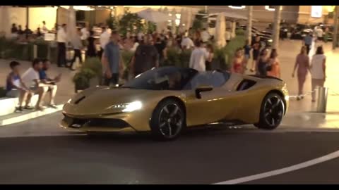 Limited edition sports car street shooting