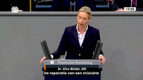 Alice Weidel kritiek op Duits beleid. NL ondertiteld