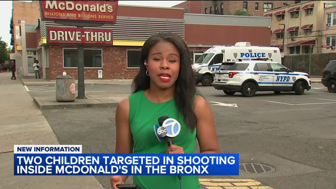 NEW YORK ,2 children targeted in shooting inside McDonald's in the Bronx NYPD