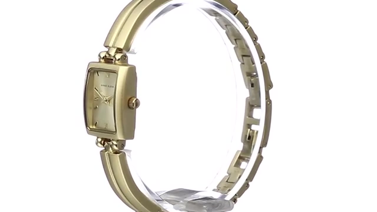 Anne Klein Women's Gold-Tone Bracelet Watch, 10/5404CHGB