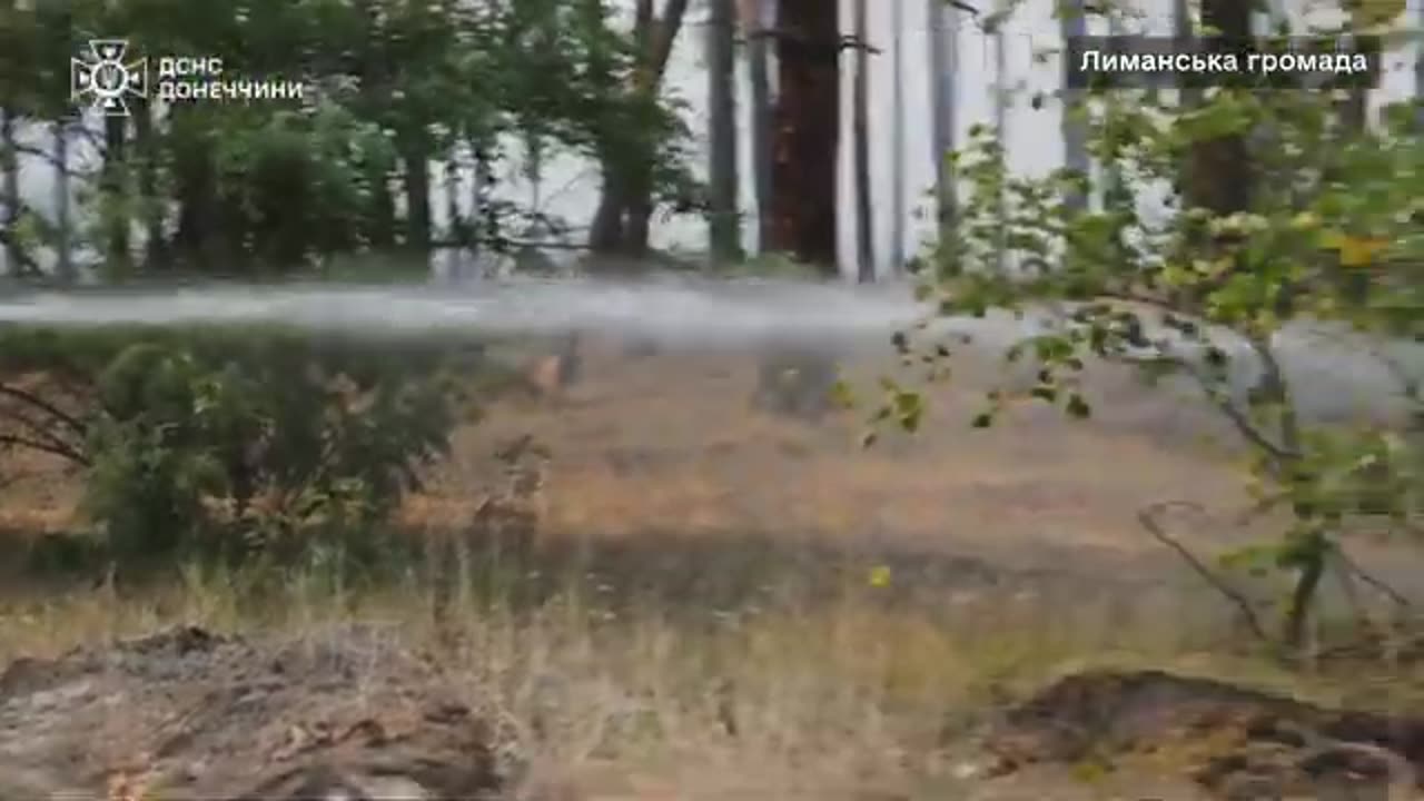Donetsk: liquidation of a large-scale forest fire in the Liman region continues