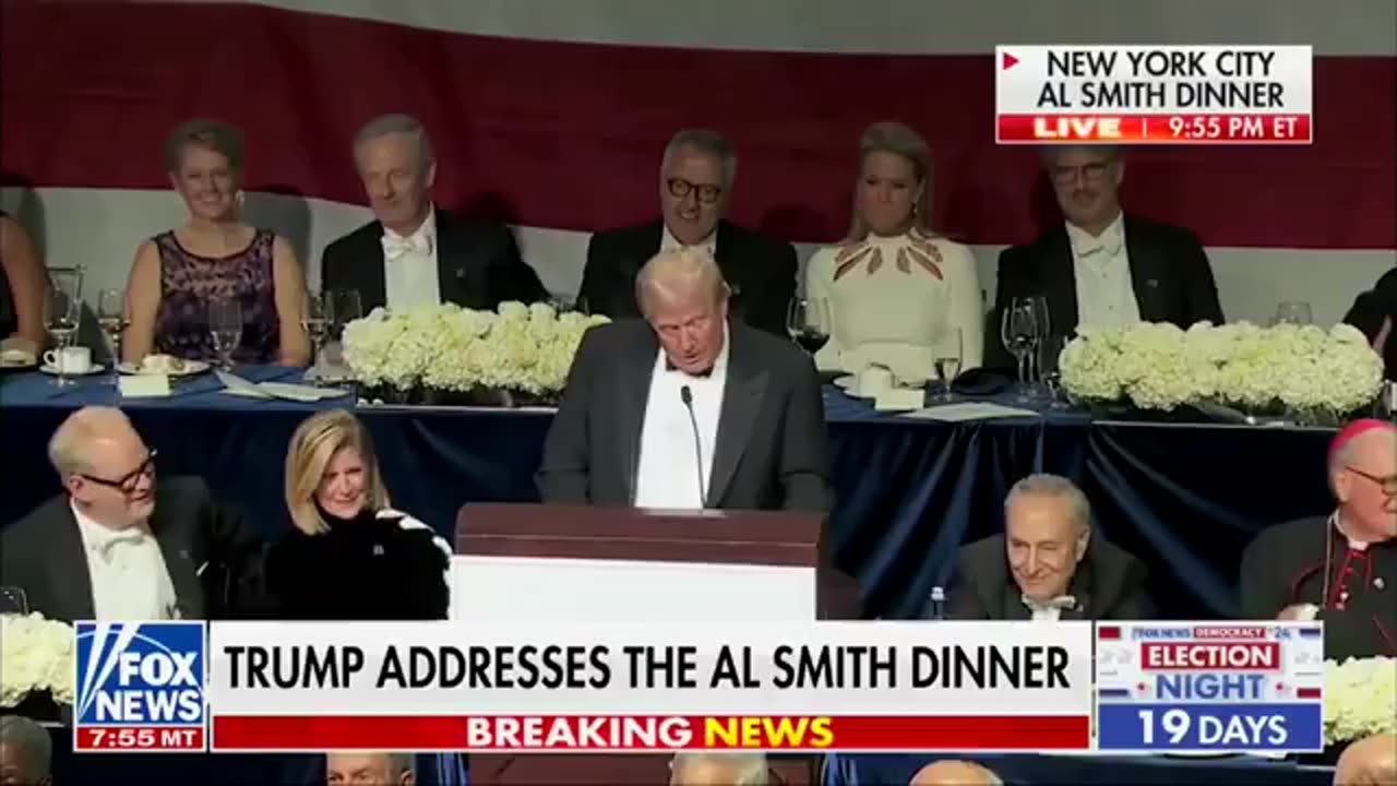 ❗️Trump turns the roasting barrel on himself at the Al Smith Dinner