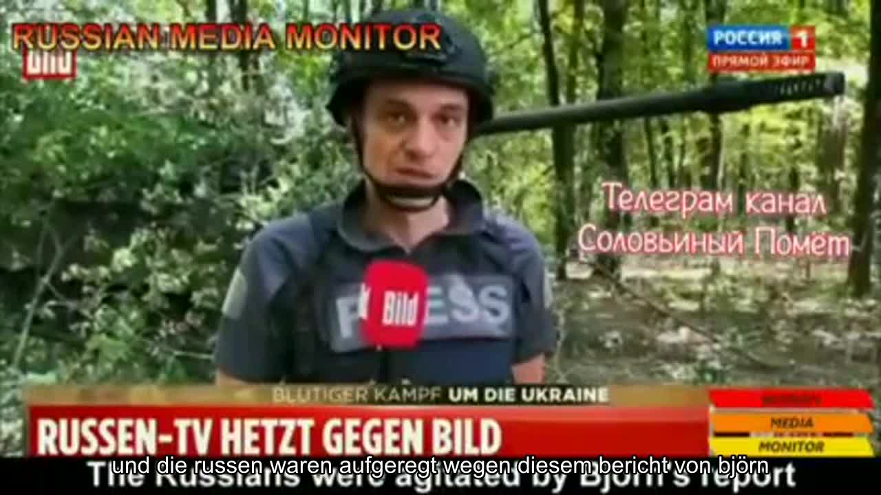 Nimtsі, wie geht es dir? Wir werden kommen und euch alle töten! Der BILD-Fernsehsender, der das M