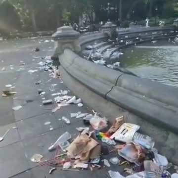 Trash Left After Pride Parade