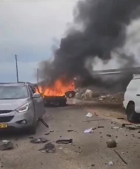 An anti-tank missile was just fired by terrorists on the northern border