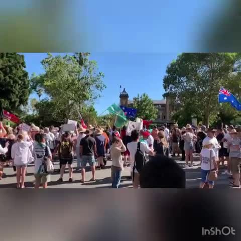 Perth West Australia freedom rally against vaccine segregation and ...