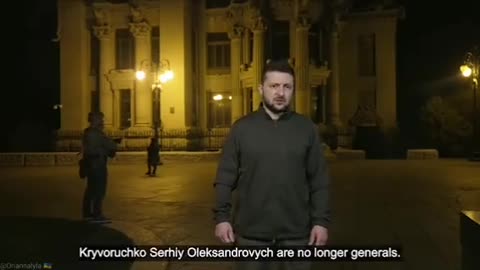 Zelensky (on set?) Latest Address to the Public