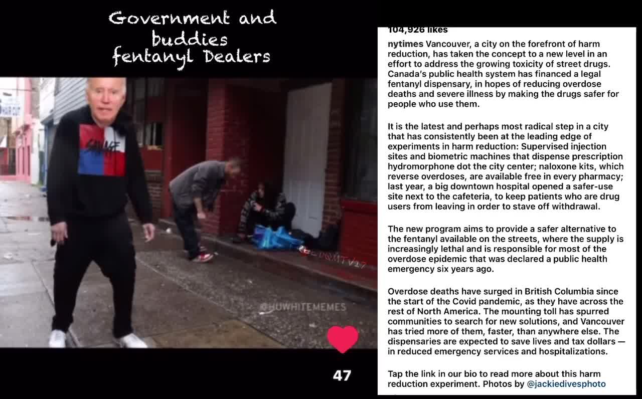 Governments handing out fentanyl