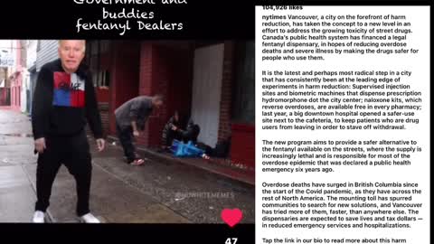 Governments handing out fentanyl