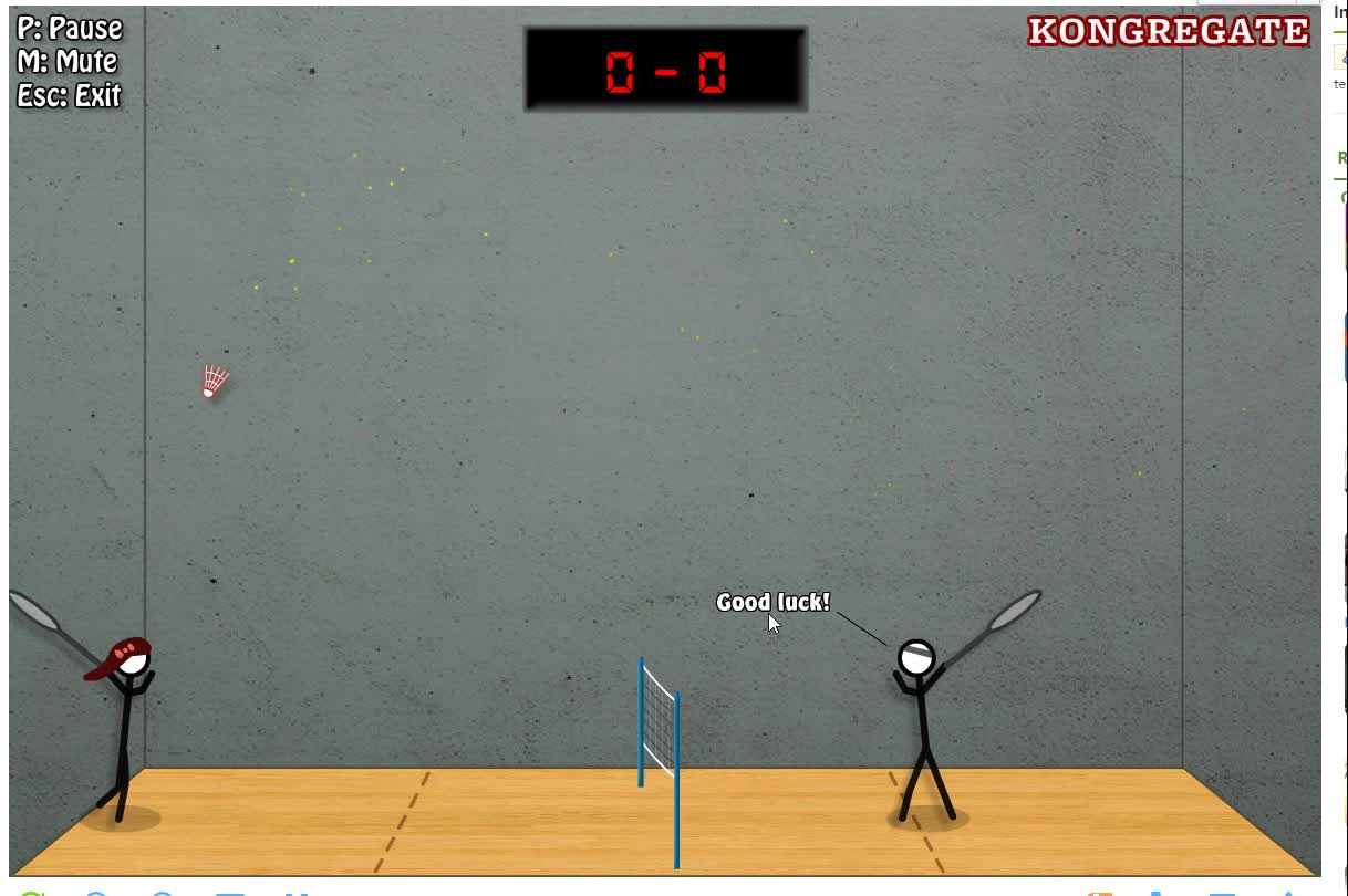 You can also play badminton with good friends at home!