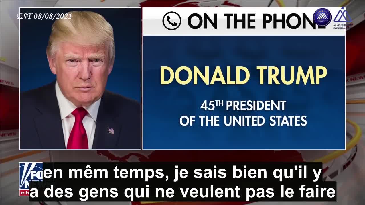 Trump : Les gens ont la liberté de choisir de se faire vacciner ou non