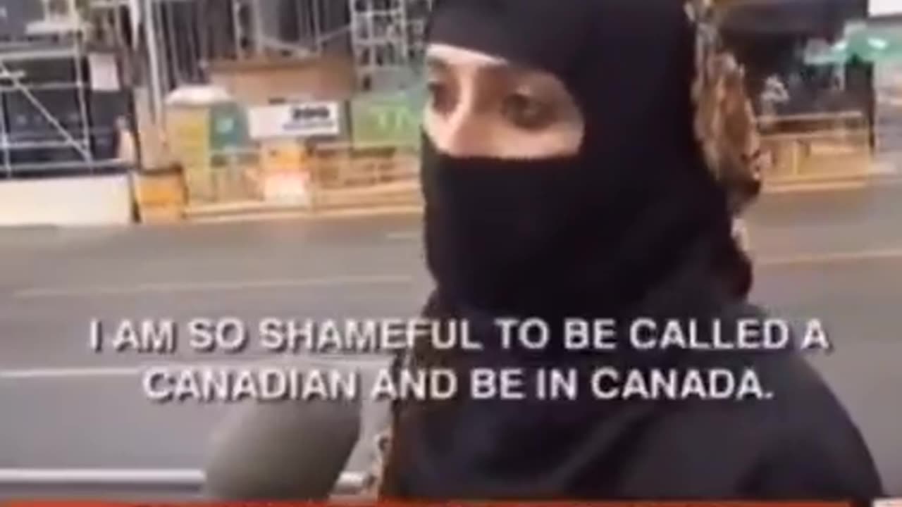 Newcomer in a hijab tells a reporter how ashamed she is to be a "Canadian"