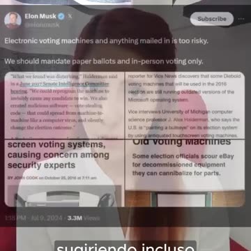 La controversia de Musk, sobre la identificación de los votantes – Joana Campos