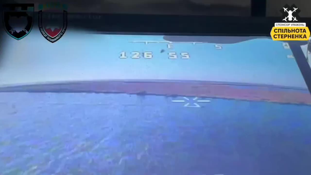 Ukrainian Drone Chases Down Russian Boat