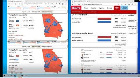 GA Runoff Election 130,000 vote dump for the Democrats