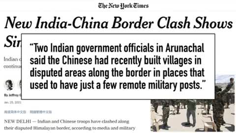 China India BORDER CLASH as China Builds Secret Villages