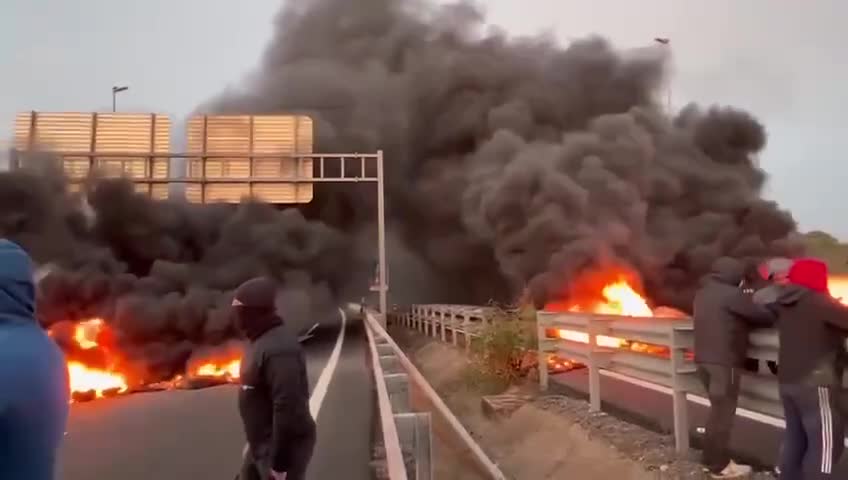 Spain.This is not a missile attack or shelling, just the fishermen began to rebel