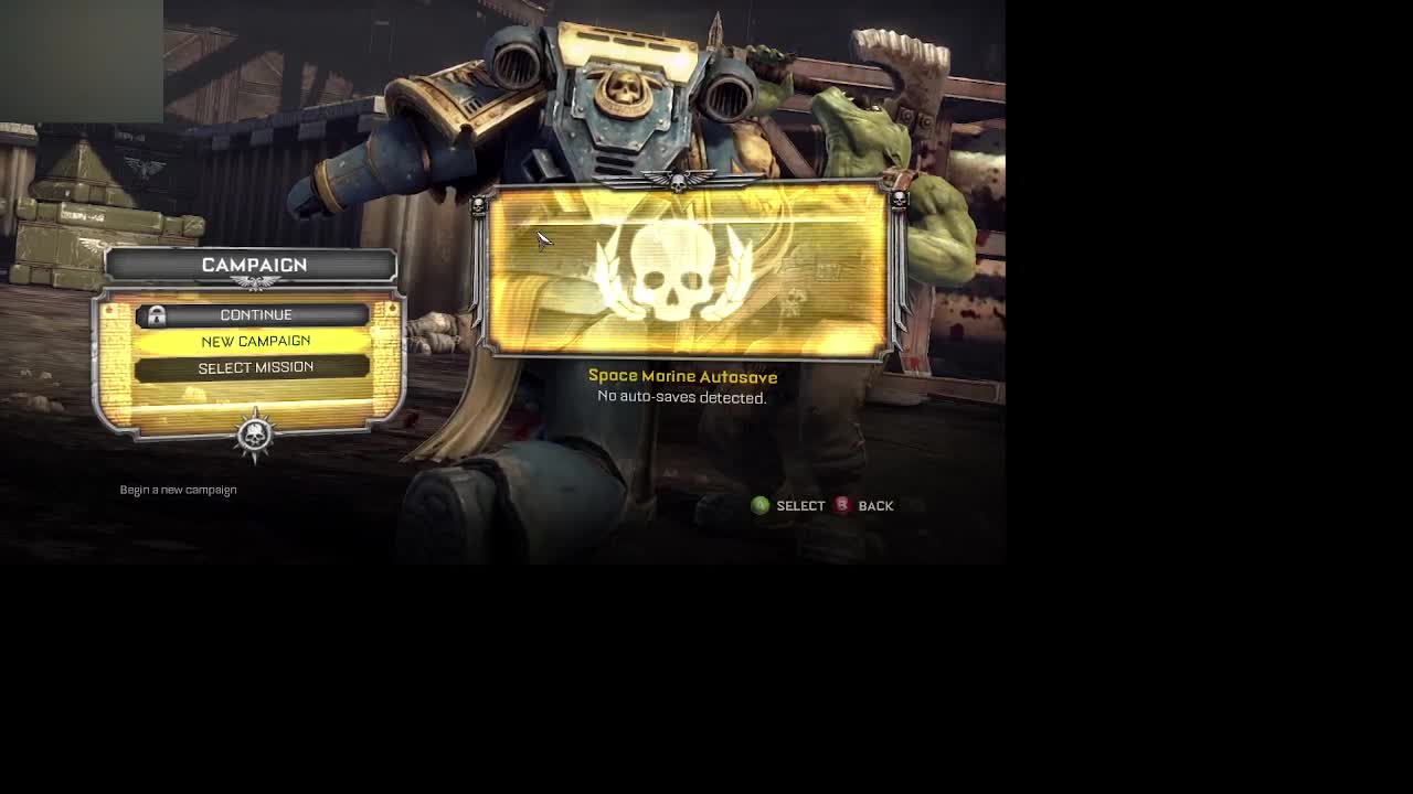 Warhammer: Space Marine Part 1.
