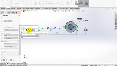 How to set the parameters of SolidWorks software