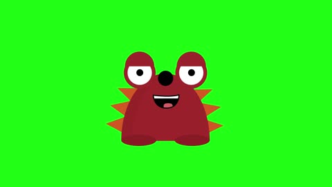 Hedgehog animation on green background.