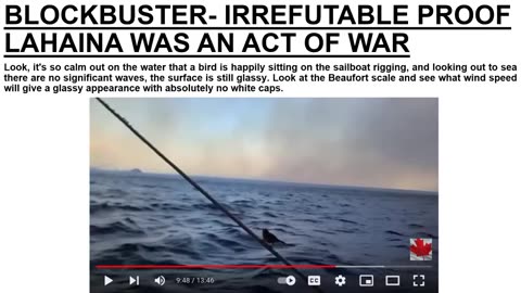 BLOCKBUSTER- IRREFUTABLE PROOF LAHAINA WAS AN ACT OF WAR