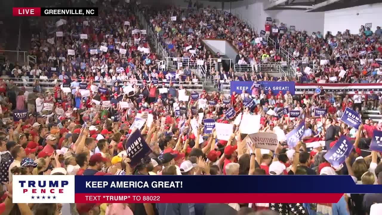 President Trump in Greenville, NC