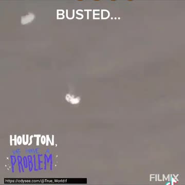 Watching the space capsule falling back to earth...BUSTED!