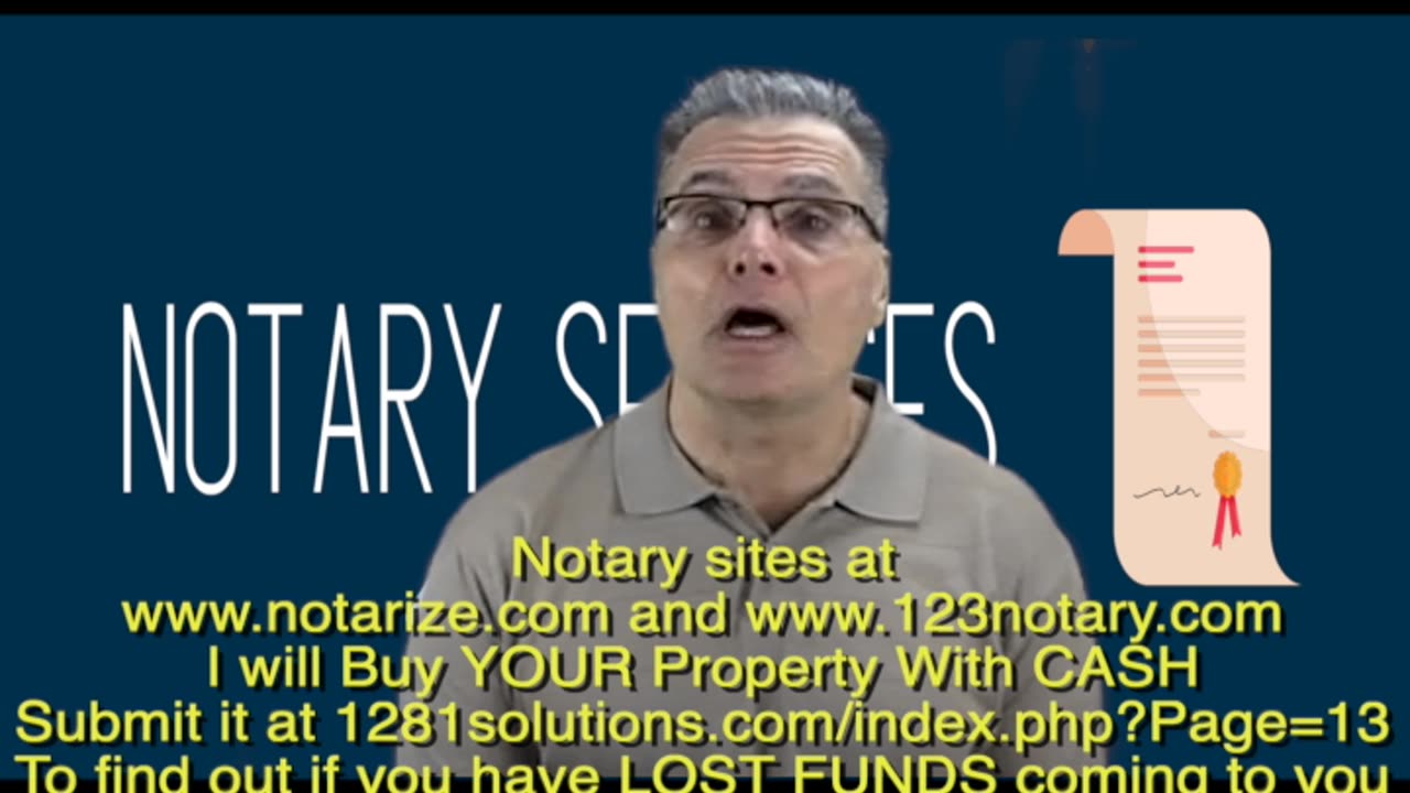 NOTARY wants to BUY YOUR Property